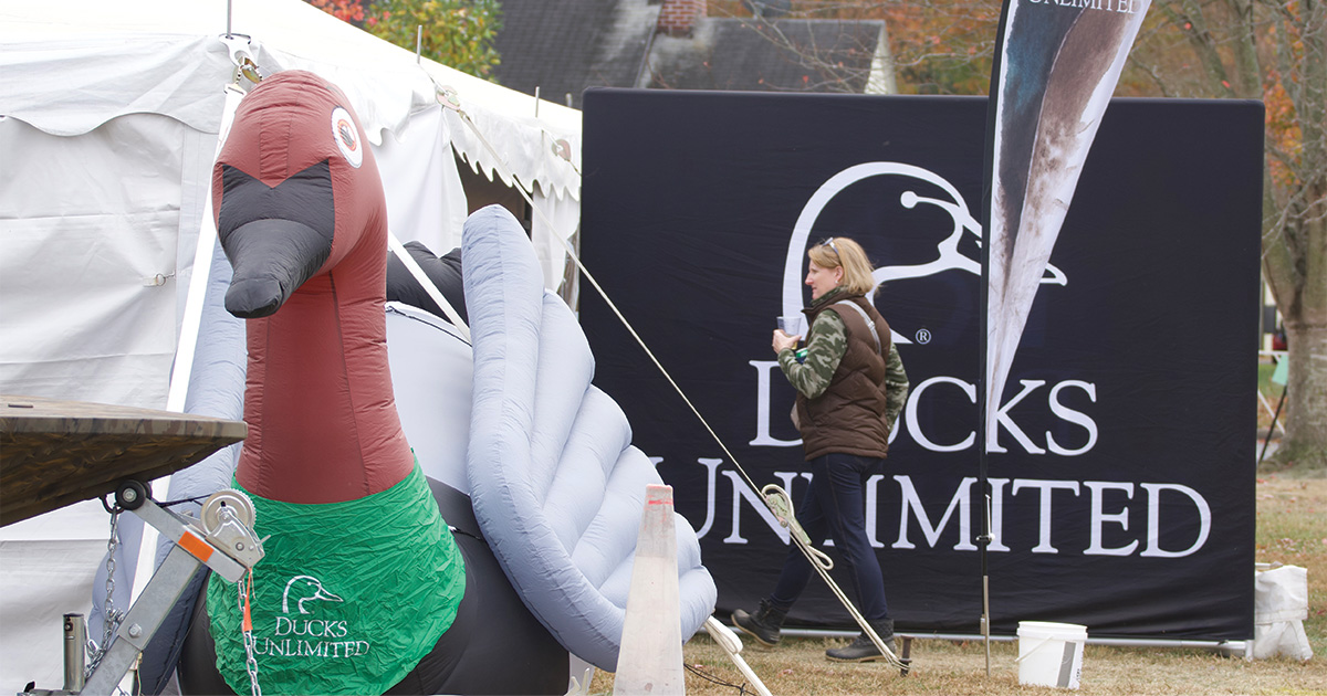 Ducks Unlimited tent. Photo by Todd Sacks