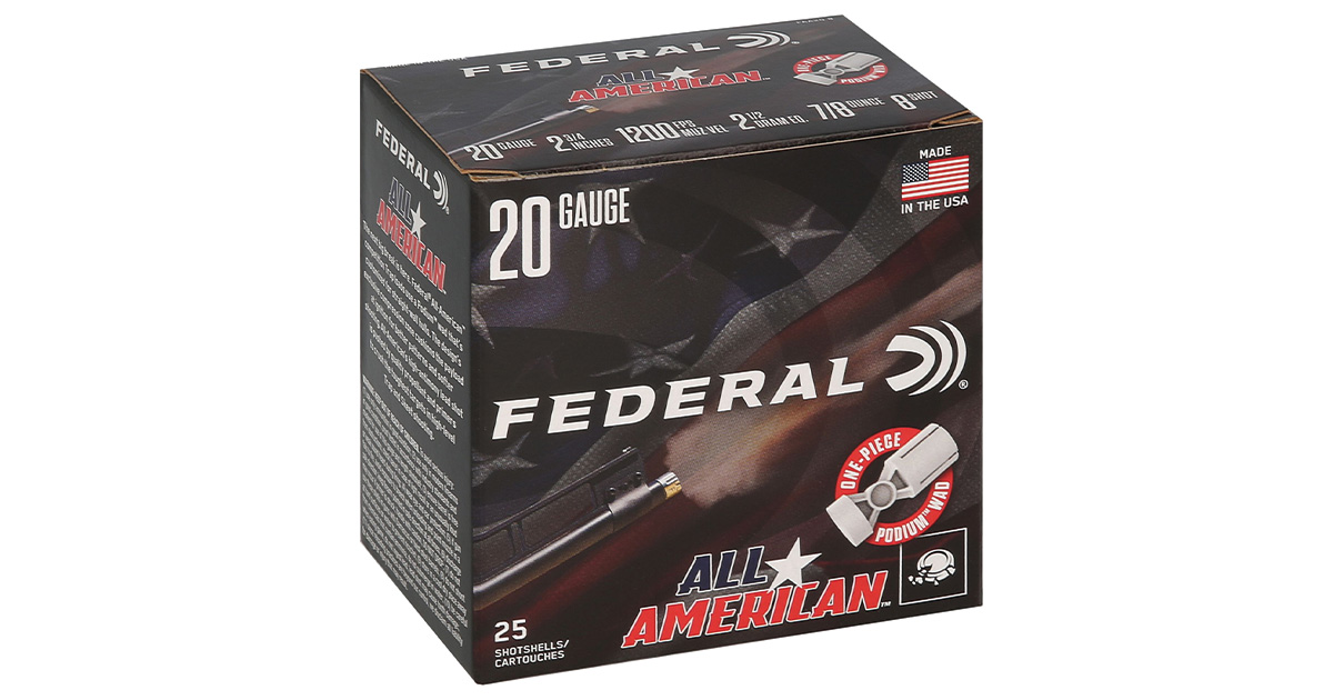 Image for Community News: Federal New All-American 20-Gauge Target Loads Now Shipping