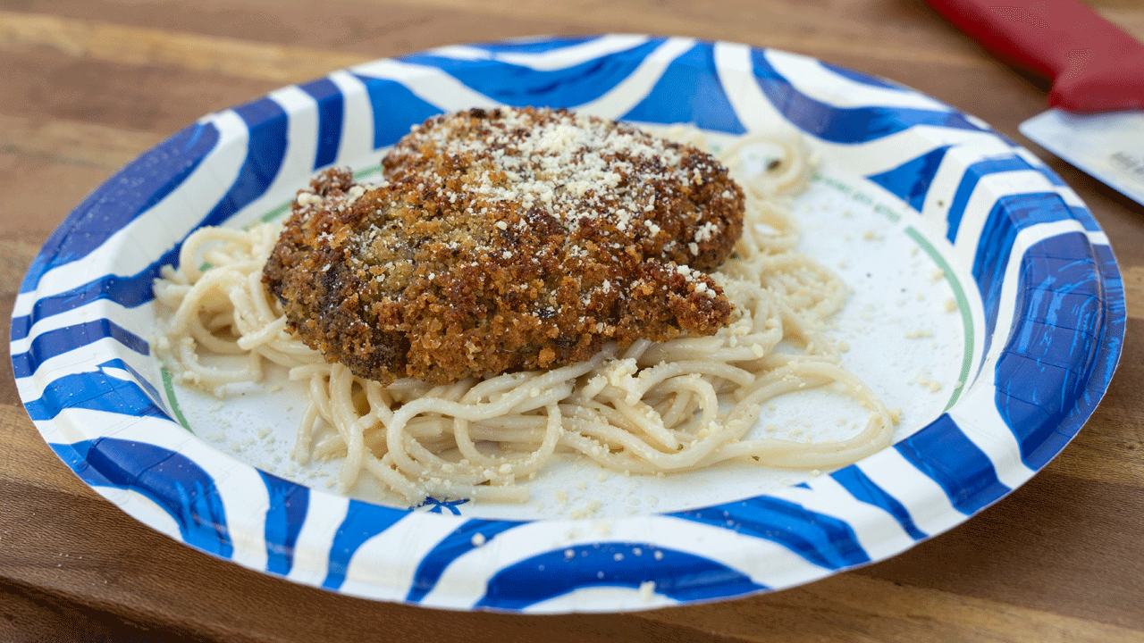 Image for Italian Herb Fried Duck Breast Over Pasta