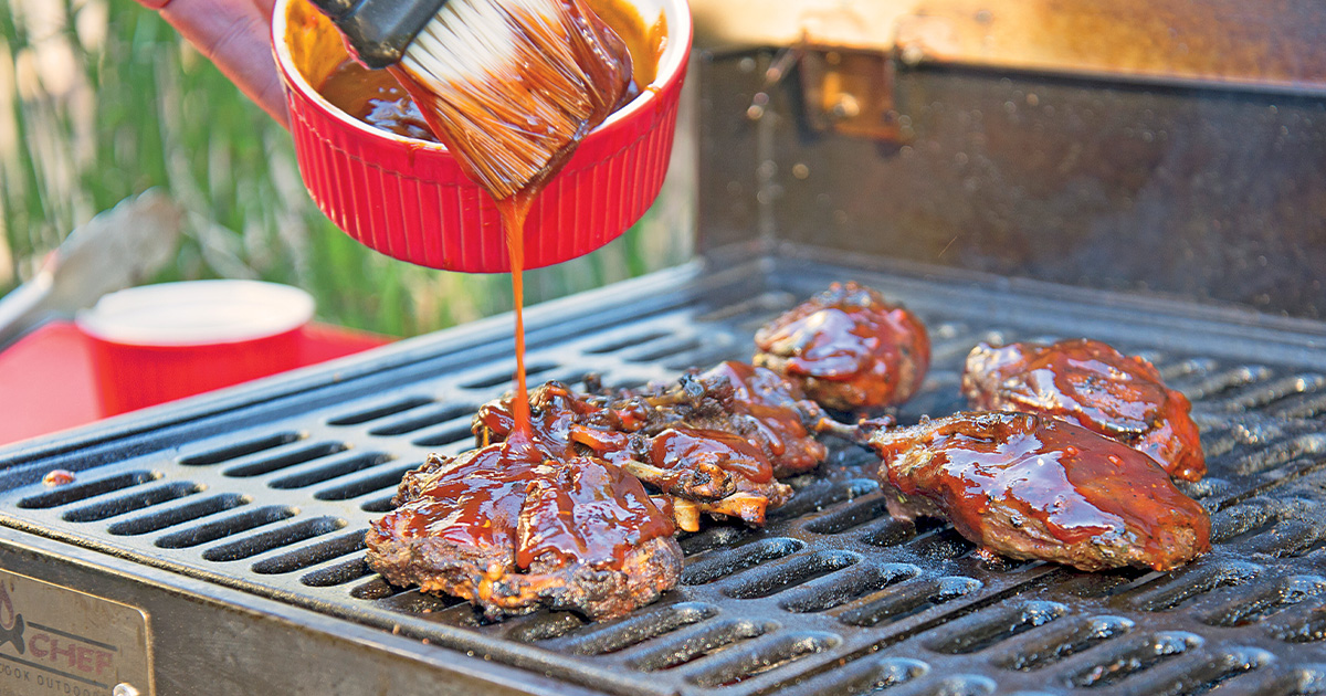 Sauce on grilled waterfowl. Photo by John Hoffman, DU