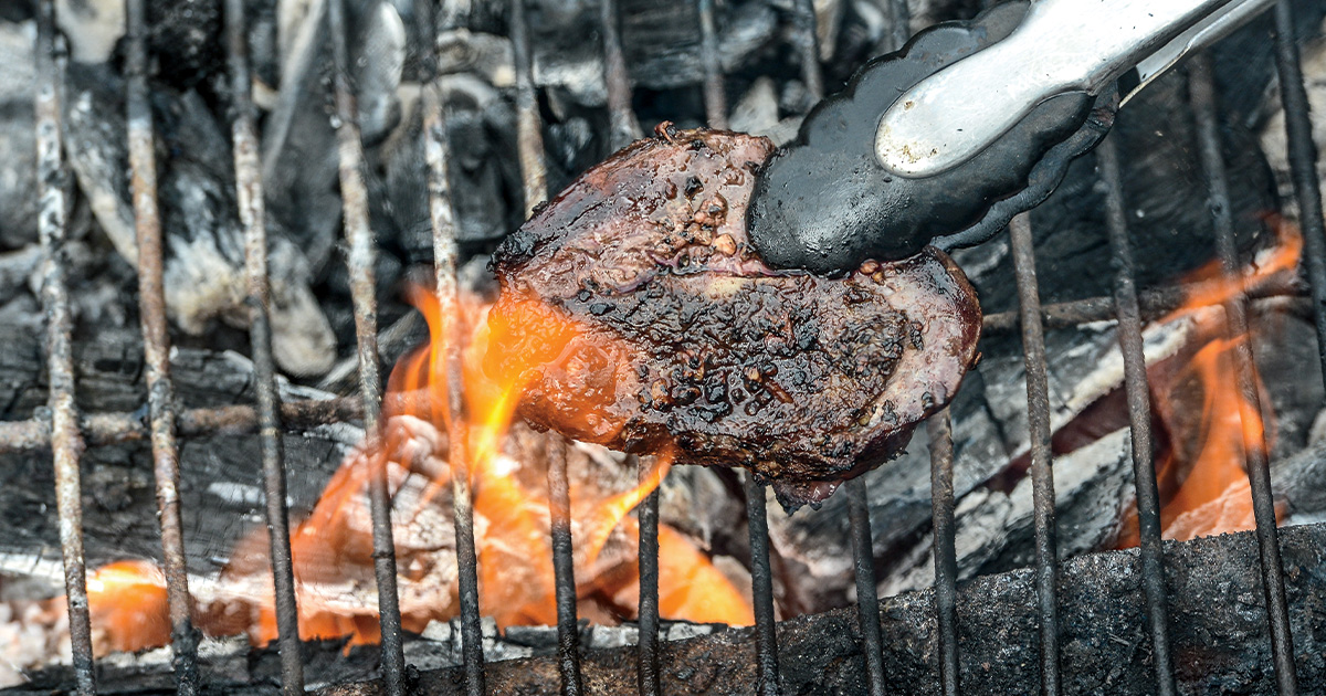 Grilling duck breast. Photo by John Hoffman, DU