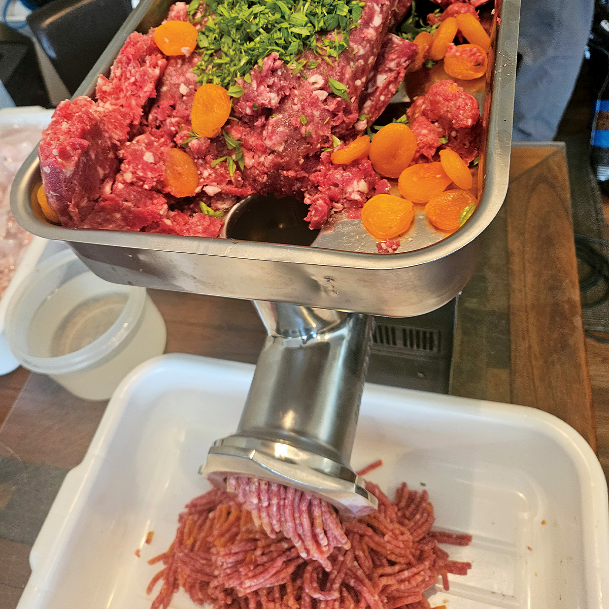 Making Season's-End Sausage. Photo by Dori Matney