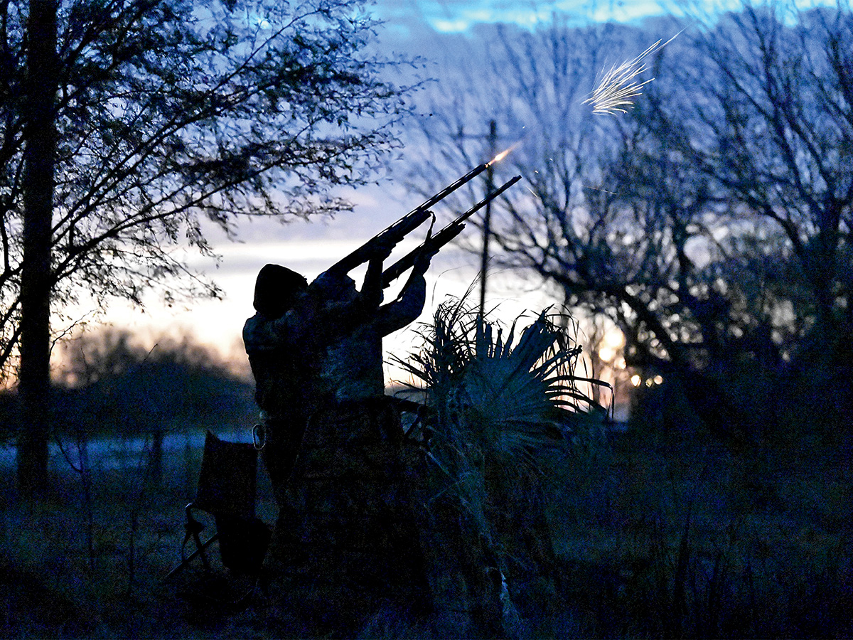 Hunters during a morning duck hunt. By Marion Laskowski